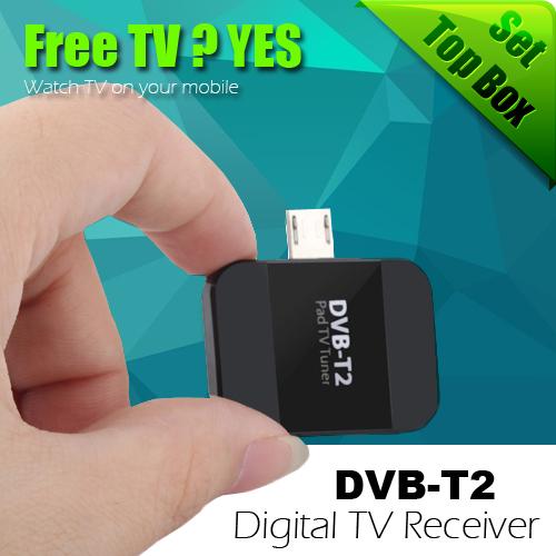 New USB DVB T2 HD Digital TV Receiver TV Tuner DVB-T2 Satellite Receiver TV Stick For Android Phone/Pad