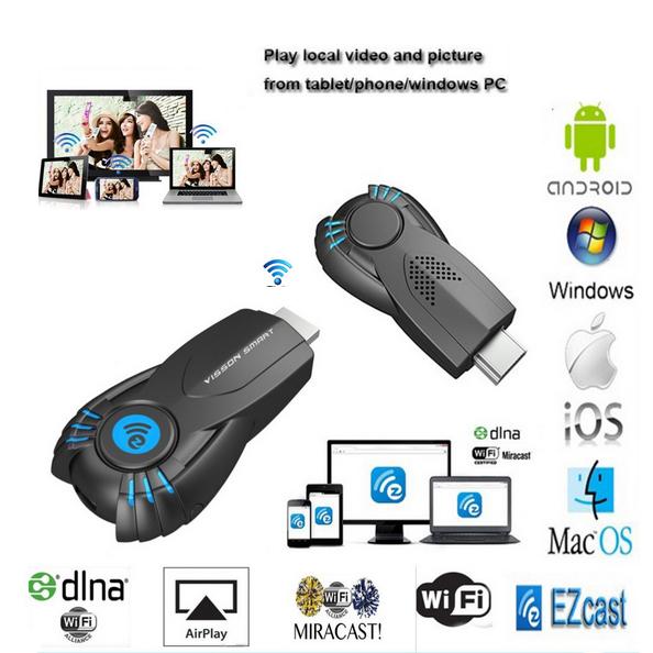 Vensmile V5ii Ezcast Miracast HDMI wireless Smart TV Stick Airplay Support IOS Android Windows X0520