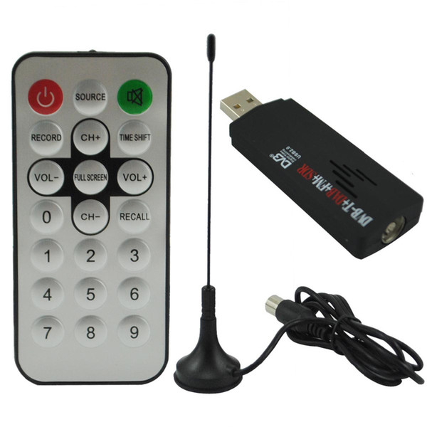 New Arrival DVB-T+DAB+FM+SDR USB 2.0 Mini Digital TV Stick DVBT Dongle SDR With RTL2832U R820T Tuner Receiver + Remote Control