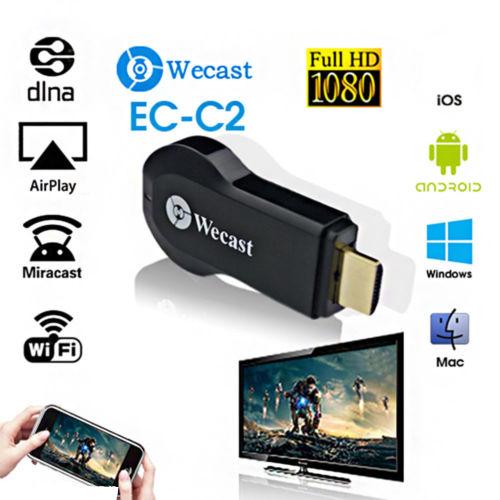 Miracast Wifi Android TV Stick Display Receiver TV Dongle Streaming Receiver 1080P Wireless Chromecast AirPlay DLNA