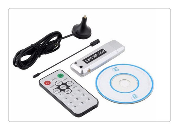 Free Shipping New 1 pcs USB 2.0 DVB-T Digital TV Receiver HDTV Tuner Dongle Stick Antenna IR Remote Free / hot selling