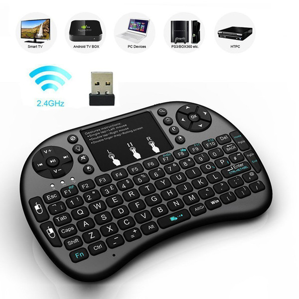 2017 Rii i8 Keyboard Wireless Backlight Air Mouse Remote With Touchpad Handheld For TV BOX X96 T95 M8S MXQ PRO Plus