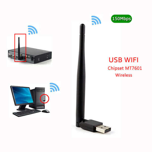 Vmade Realtek 7601 2dBi antenna USB Wifi Adapter Built-in smart antenna and Provide easy configuration monitoring program