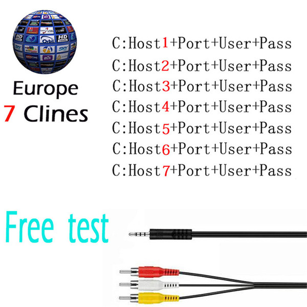 free trial CCcam 7 Cline for 1 year validity good for UK Germany Italy Spain portugal holland support cccam receiver