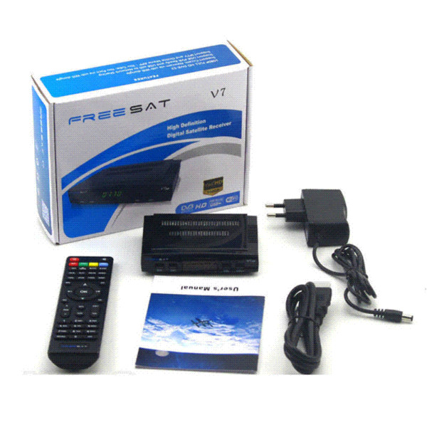 7 Cline for 1 year europe Freesat V7 Receptor DVB-S2 Tuner HD Youtube PowerVU IPTV Freesat V7 FTA Digital PVR Satellite Receiver