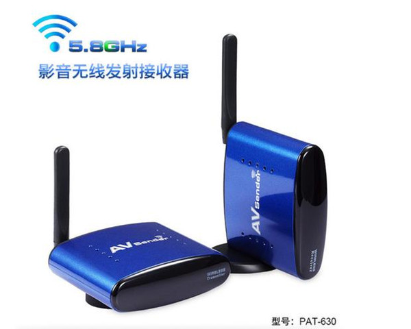 1 to 2 PAT-630 5.8GHz Wireless AV Audio Video Transmitter Receiver Adapter Radio/TV Equipments For STB DVD up to 200M