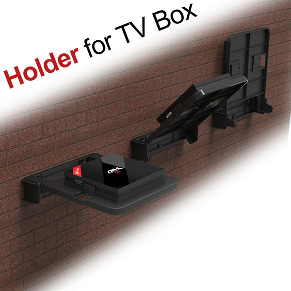 Holder for Android TV Box Wall Mount Set Top Box Bracket 90 Degree Adjust Stand Mounts Digital DVD Mount for Router H96 Pro+ X96 Mini MXQ