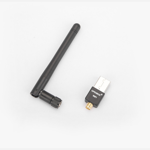 50pcs Openbox 150M RT5370 USB WiFi with Antenna Wireless Network Card LAN Adapter For Openbox V9s V8s V8