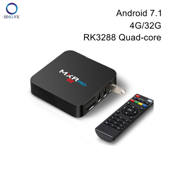 4G Android TV Box MXR Pro 4G/32G Android 7.1 Smart TV BOX Quad Core RK3328 4K H265 Bluetooth4.0 iptv Media Player