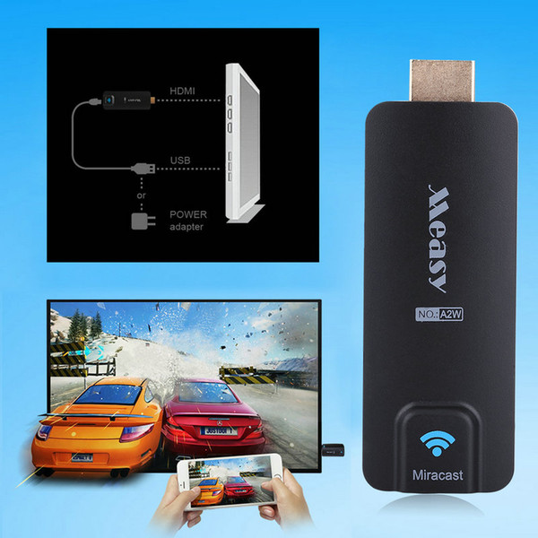 New Measy A2W Miracast TV AirPlay Dongle DLAN Airplay EZCast HDMI WIFI Wholesale