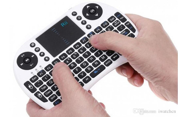 1pcs Rii I8 no backlit Fly Air Mouse Mini Wireless Handheld Keyboard 2.4GHz Touchpad Remote Control For M8S MXQ MXIII TV BOX Mini PC