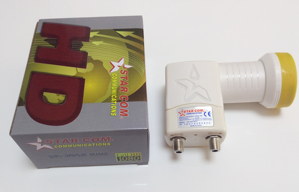 Free shipping Dual polarity FTA LNB Twin Double Universal Ku Band 0.1 dB LNBF