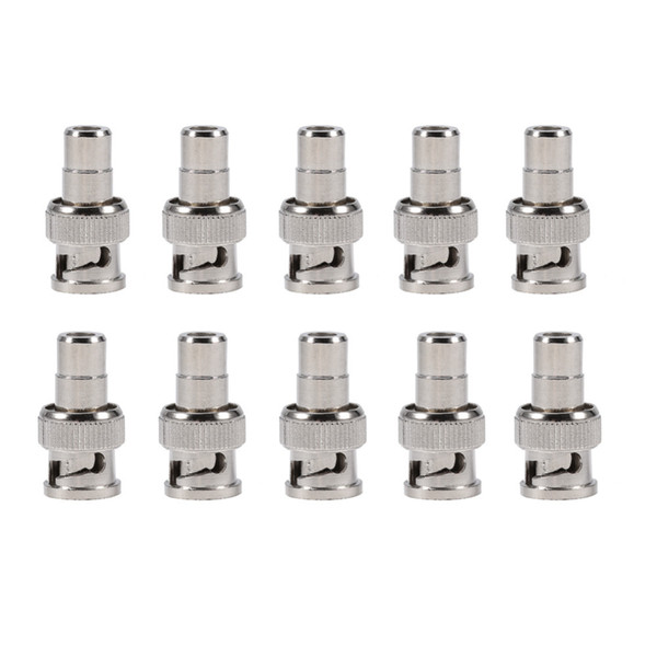 10pcs/lot BNC Male to RCA Female Adaptor Connector for CCTV System