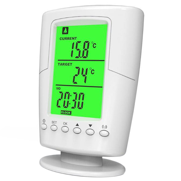 TS-2000 Programmable Wireless Thermostat Socket White Lcd Home Intelligent Temperature Control Socket New Design UK Plug