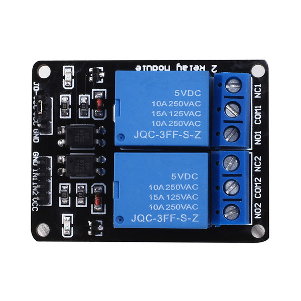 10pcs/lot 2-way relay module 5V 12V 24V with optocoupler protection Relay expansion board MCU development module