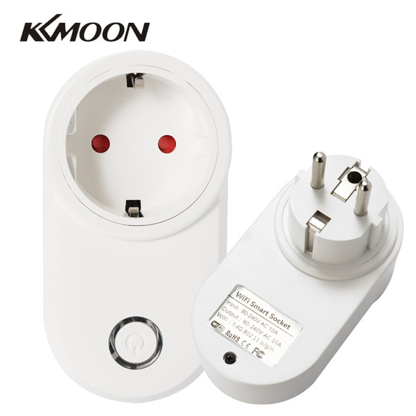 KKMOON WIFI Smart Plug Smart Timing Socket Wireless Outlet 200V 10A Flame Retardant Appliance Controller Wifi Socket EU/US