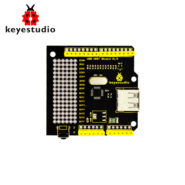 Free shipping! keyestudio USB Host V1.5 Shield Compatible with Google Android ADK support UNO MEGA for Arduino