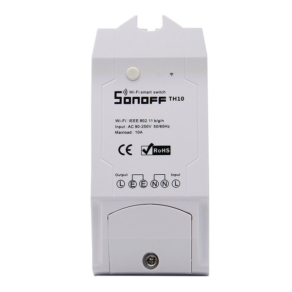 Sonoff TH10 Smart Wifi Switch Monitoring Temperature Humidity Wifi Smart Switch Home Automation Kit Works With Alexa Google Home