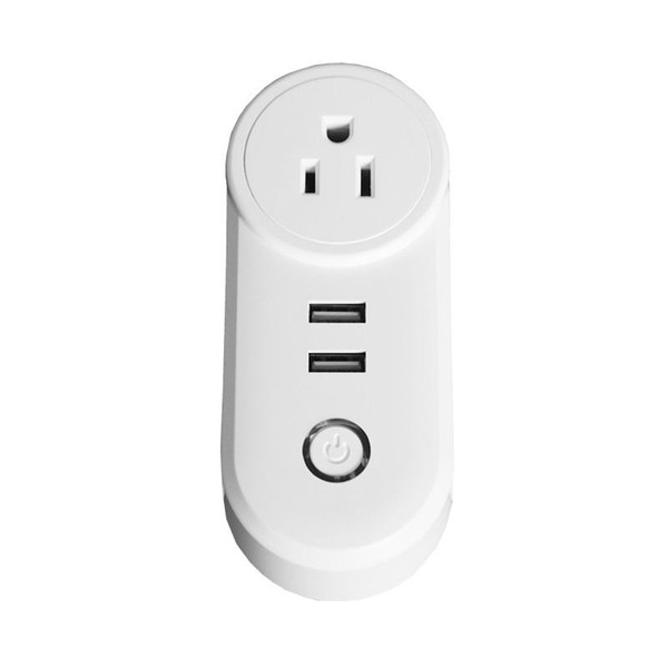 High quality Wifi smart socket US PLUG with 2 USB port, Timing Socket Wireless Outlet control function plug work with Amazon Alexa