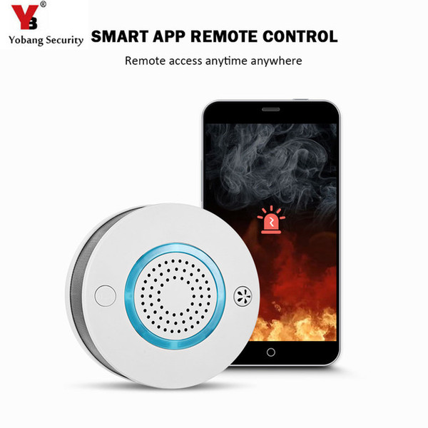 WiFi Wireless 2 in 1 Smoke and Temperature Alarm Detector with Battery Backup Alarm Detector High Decibel Voice Alarm Support APP PA 438W BA