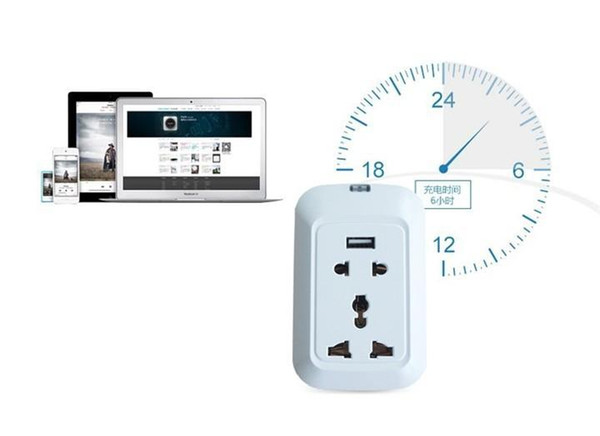 Wi-Fi Smart Wall Socket Remote Controlled Via Internet Android + iOS Supported 3 Ports EU Power Supply new hot