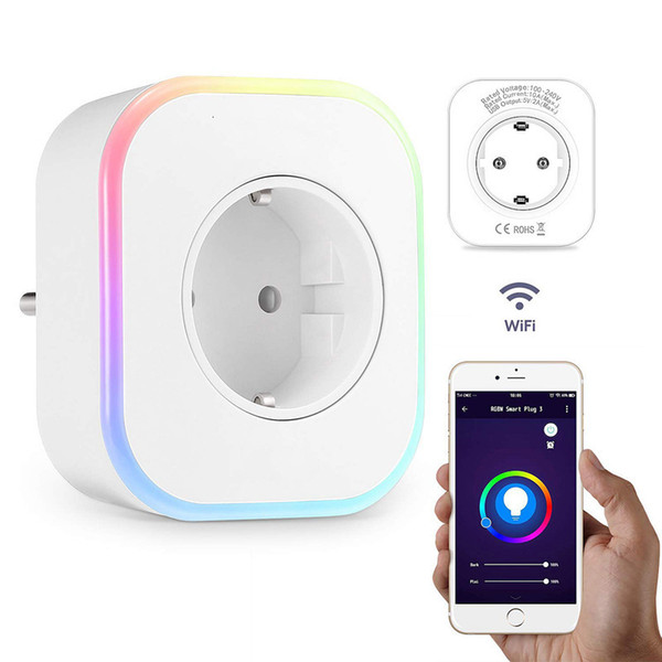 Alexa Home Furnishing Mobile Phone App Voice Timing Usb Remote Control European Plug And Regulations Socket Wifi Intelligence Socket