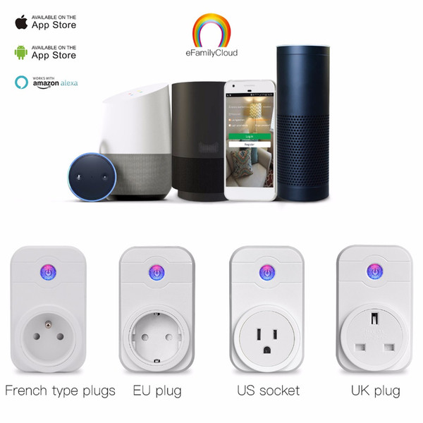 Hot Smart Plug wifi Power Timer Socket Cellphone Wireless Remote Control Switch Home Automation for Andriod IOS Smartphone US EU UK