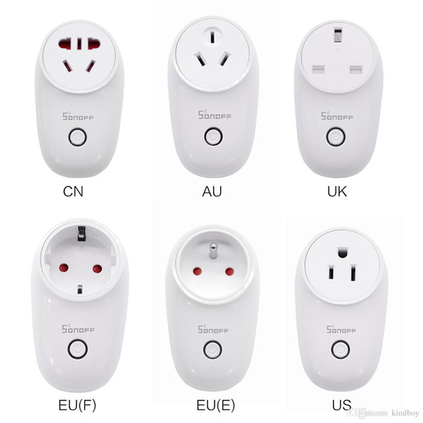 Sonoff S26 WiFi Smart Socket US/UK/CN/AU/EU Wireless Plug Power Sockets Smart Home Switch