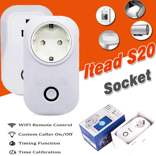 Itead Sonoff S20 Smart Wifi Socket Switch US EU Plug Remote Control Socket Outlet Timing Switch For Smart Home Automation Andoid IOS APP