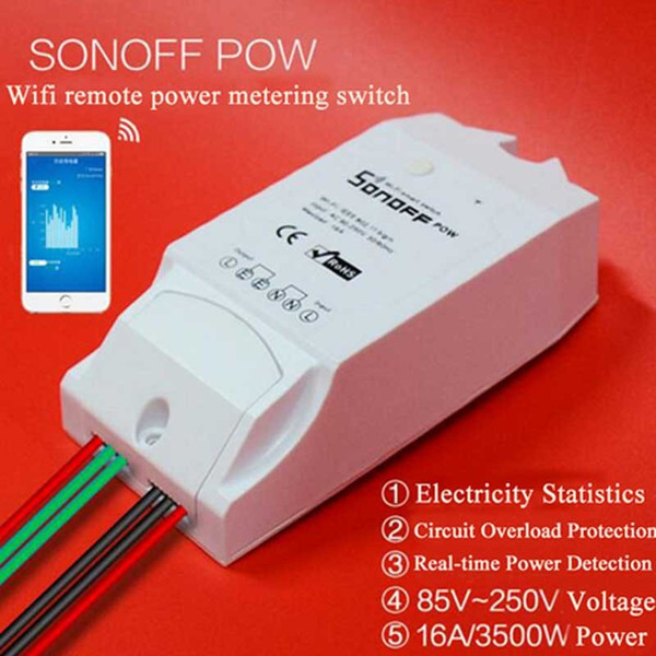 High quality Sonoff Dual Remote Control Wifi Switch Smart Home automation/ Intelligent WiFi Center for APP Smart Home Controls 16A/3500W