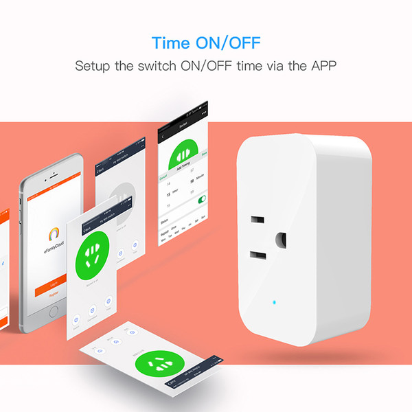 Smart Wifi Sockets Wireless Switch Round US Plugs APP Remote Control Socket Outlet Timing Switch for Smartphones Android IOS Smart Power