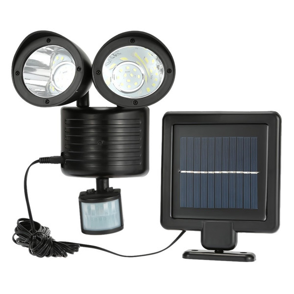 Binval Solar Lamp 2 Head Sensor Waterproof 22LED Garden Outdoor Patio Courtyard Solar LED Lights For Garden Decoration