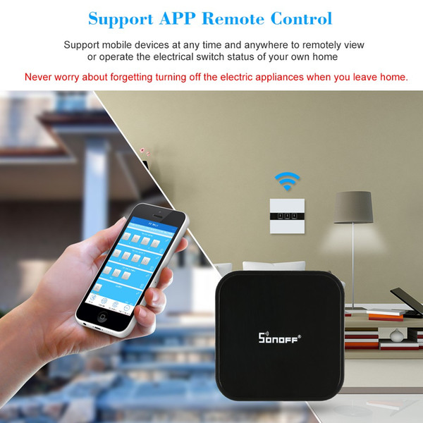 Sonoff RF Bridge Smart Wifi Switch Wireless Remote Control Home Controller Work with Alexa and Google Android iOS 433MHz