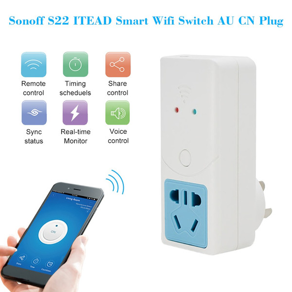 Smart Wifi Socket Switch AU/CN Plug Wireless Home Switch Power Sockets Remote Control for IOS Android Smartphone Alexa Google IFTTT