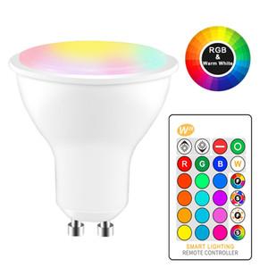 5W IR Remote Control GU10 RGB LED Bulb 85-265V Atmosphere Lighting 16 Color Changeable Decorative Lights