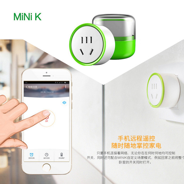 Mini K WiFi Smart Plug Switch Outlet Power Socket Intelligent Control WIfi Remote Control Timer Switch For iPhone Socket