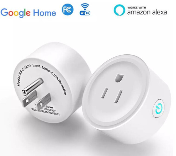 Smart Wifi Socket Switch Round US Plug Remote Control Socket Outlet Timing Switch for Smartphone Android IOS Home Automation