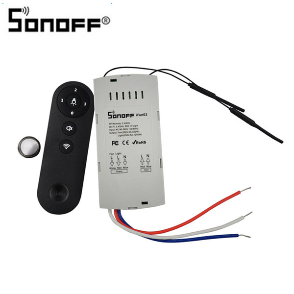 Sonoff IFan02 Ceiling Fan Controller WiFi Smart Ceiling Fan with Light APP Remote Control ON /OFF Control