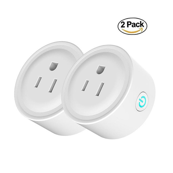 Smart Plug WiFi Socket (2 pack) Mini Outlet APP Remote Control works with Amazon Alexa Google Timing Socket for Home Electrical Appliances