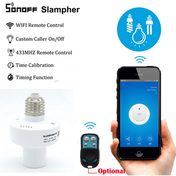 Sonoff Slampher RF 433MHz Wireless Control Light Holder E27 Universal WiFi Light Lamp Bulbs Holder Smart Home Switch IOS Android