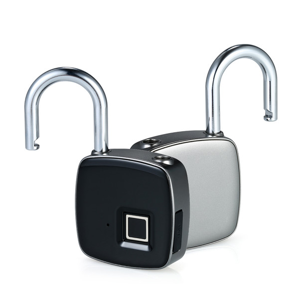 Z1 USB Rechargeable Smart Keyless Fingerprint Lock IP65 Waterproof Anti-Theft Security Padlock Door Luggage Case Lock