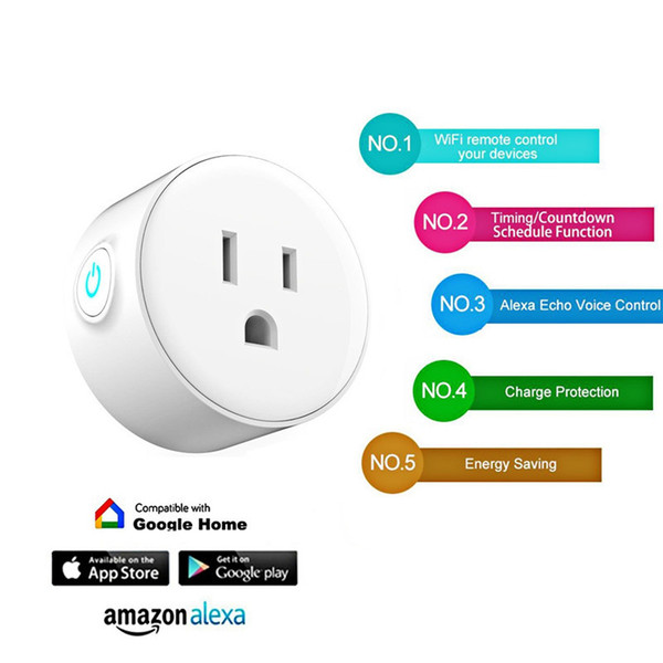 WIFI Smart Plug US Plug Smart Timing Socket Wireless Outlet control function plug for Smart Home Automation