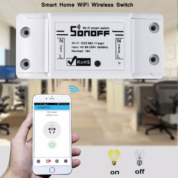 Sonoff Basic Wifi Switch DIY Wireless Remote Domotica Light Smart Home Automation Relay Module Controller Work with Alexa