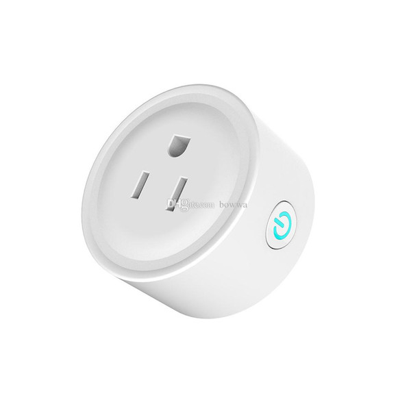 Smart Wifi Socket Switch Round US Plug Remote Control Socket Outlet Timing Switch for Smartphone Android IOS Home Automation