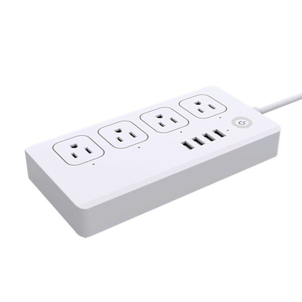 Smart Homes Power Strip Take WiFi Wireless App Remote Control 4 Ports 4 USB Plug Work With Alexa