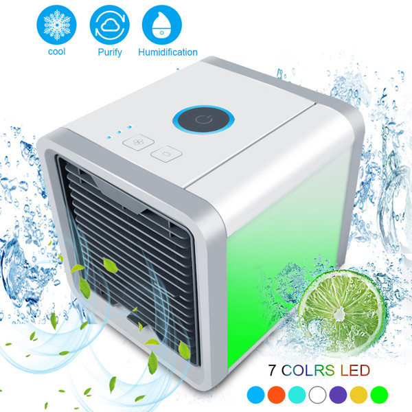 2018 Air Cooler Fan Air Personal Space Cooler Portable Mini Conditioner Device cool soothing wind for Home room Office Desk