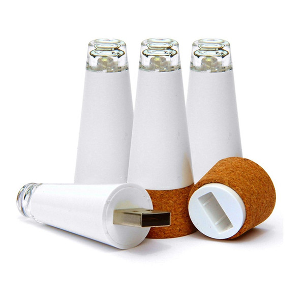 Wholesale-Set of 4  Bottle Lights Brightest Wine Cork USB Light on the Market The Perfect Gift for the Wine Lover in Your Life