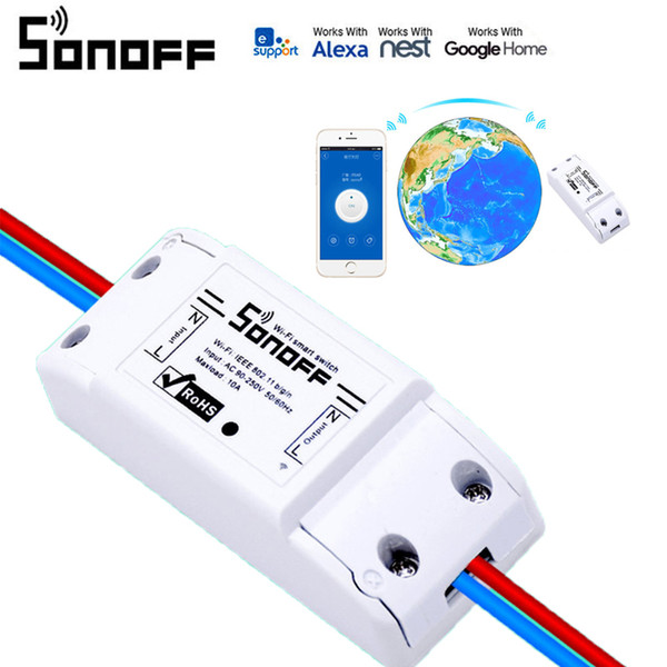 Sonoff ITEAD Wifi Switch , Smart Home automation Control Switch , Wireless Wifi Compatible with Google Home Alexa