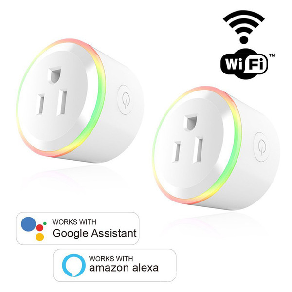 Wifi smart plug Wifi smart socket mini smart outlet remote controlled work with Echo Alexa Google Home with timing function