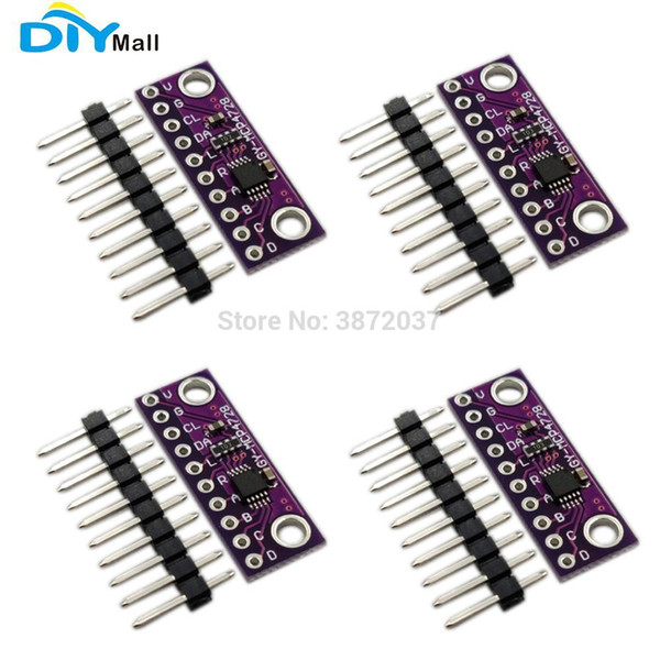 4pcs/lot DIYmall 12 Bit 12bits I2C Digital to Analog Converter DAC Breakoout Sensor Module GY-MCP4728